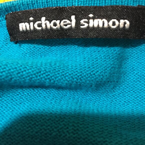 MICHAEL SIMON EMBELLISHED CARDIGAN SWEATERS SIZE L - Picture 8 of 8